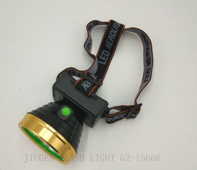 Long root flashlight zj-1806 3W aluminum head lamp.