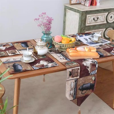 Foreign trade American classic coffee table flag modern simple tea table cloth TV cabinet flag country pastoral style.