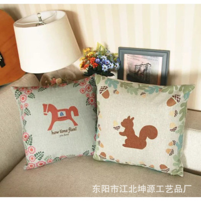 Modern simple cartoon squirrel with pillow fast selling cross-border hot style hot sale on the back of your mind.