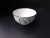 Ceramic bone China 4.5 inch black edge European bowl bird design.
