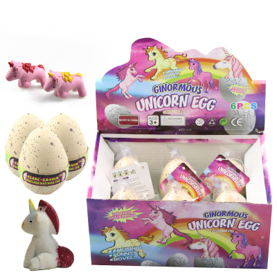 New mid-sized expansion unicorn dinosaur egg bubble water hatching egg resurrection egg puzzle toy wholesale