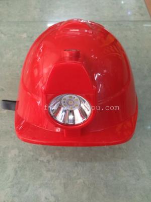 Safety helmet with LED lamp, safety helmet.