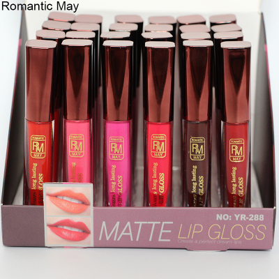 Romantic May12 Color Matte Lip Gloss Lip Glaze Factory Direct Sales Cross-Border Makeup Lip Gloss Original Non-Stick Cup