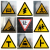 Traffic sign traffic warning sign customized reflective sign triangle T junction sign.