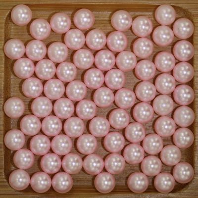 Baby pink No Hole 1.5-10mm Round Pearls Imitation Pearls Craft Art Diy Beads Nail Art Decoration