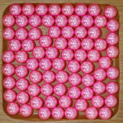 Light rose  No Hole 1.5-10mm Round Pearls Imitation Pearls Craft Art Diy Beads Nail Art Decoration
