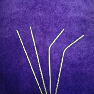 304 Stainless steel straw, straight and curved. A variety of specifications.