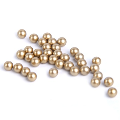 Matte gold No Hole 5-8mm Round Pearls Imitation Pearls Craft Art Diy Beads Nail Art Decoration