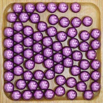 Dark purple No Hole 1.5-10mm Round Pearls Imitation Pearls Craft Art Diy Beads Nail Art Decoration