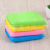 Color Cleaning Sponge Brush 4-Piece Card Set Dish Towel Scouring Pad Color Silk Brush Pot Cloth Kitchen Cleaning Brush