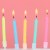 Factory direct sales children birthday candles DIY thread creative candles cake baking colored candles wholesale.