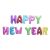 New Year's New Year's day party decoration happynewyear colorful aluminum membrane balloon.