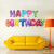 Happy birthday letter aluminum balloon