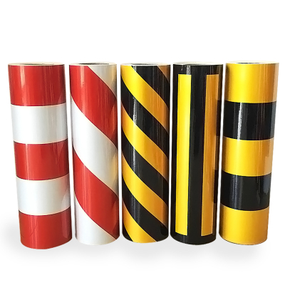 National power grid reflective film, yellow and black red and white warning stick to anti-collision road transport film.