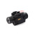 LED tactical flashlight red laser sight one