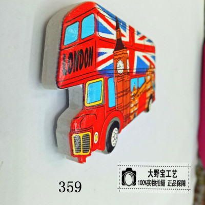 London bus Big Ben refrigerator with a souvenir.