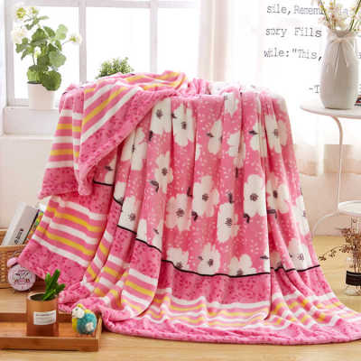 Wechat business thick autumn/winter warm blankets wholesale gifts cloud sable blanket flannel blanket faillon coral