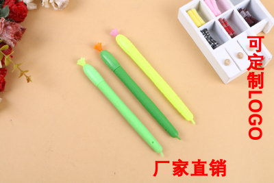 New Product Creative Luffa Head Pen Student Stationery Modeling Gel Pen Ball Pen Luffa Pen Signature Pen