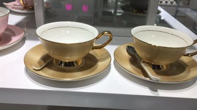 High-grade bone China coffee cup and saucer fire hotel supplies