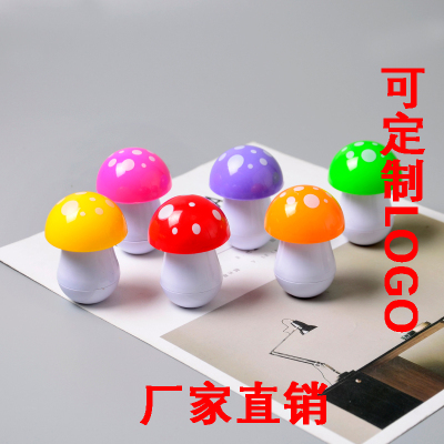 E16 Creative Stationery School Supplies Cute Cartoon Shape Mushroom Telescopic Ballpoint Pen