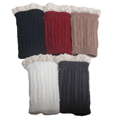 In 2018, the new sweet lace and lace leg set of women's winter style leisure warm socks manufacturers sell well.