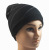 European and American Style Men's and Women's Hip Hop Woolen Cap Warm with Velvet Knitted Hat Jacquard Sleeve Cap Lz06