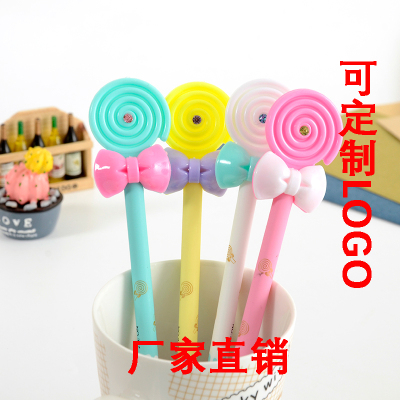 Japan and South Korea Stationery Cute Sweet Princess Cartoon Bow Lollipop 0.5mm Gel Pen