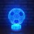 New explosion crack football night light color changing touch led lamp creative acrylic 3d visual lamp