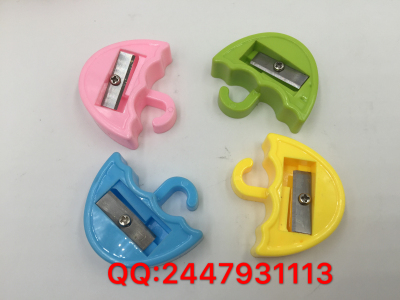 Mini umbrella shape pencil sharpener pencil sharpener for school supplies.