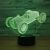 Car racing foreign trade gift 3D lamp USB touch 7 colorful lamp creative lamp LED small night light