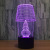 The new lamp, the 3D lamp, the seven-color remote touch control led lamp, creative products, acrylic light night light
