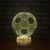 New explosion crack football night light color changing touch led lamp creative acrylic 3d visual lamp