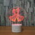 The new special product 3D night light bluetooth speaker lamp colorful led lamp