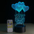 New creative 3D night light LED desk lamp USB light valentine's day romantic gift 3D vision light