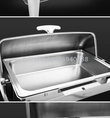 Thickened stainless steel buffet stove, square hotel, baff stove, heat preservation stove.