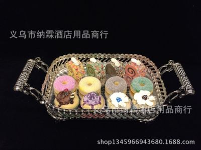 European metal-plated silver tray baking party wedding products.