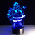 Foreign trade new Christmas old people's 3D lamp 7 color touch control LED visual night light gift desk lamp