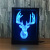 Elk head fashion creative 3D gift lamp bedside lamp led light night light decoration atmosphere colorful frame lamp