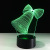 The new Christmas bell 3D lamp, colorful remote touch control led lamp, creative products, small night light
