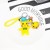 Cartoon bell Pikachu doll pendant hang decoration key chain quality man bag fashion woman bag jewelry