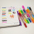 Multi-layer m-602pvc bag solid dazzle color stick silk slide crayon 12 color graffiti pen DIY creative color.