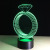 Creative diamond ring 3D stereo color vision lamp personality touch lamp bedroom decoration desk small night lamp