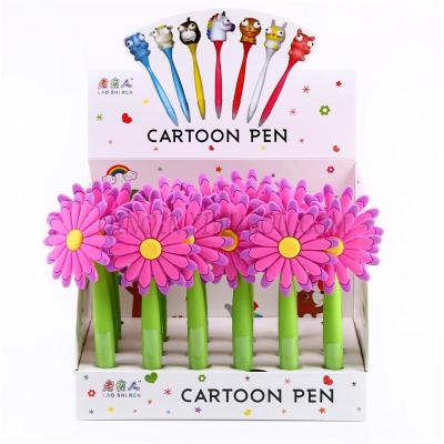 New cartoon craft pen potted flower pen rainbow modeling pen advertising gift ballpoint pen