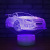 New sports car 3d night light creative touch colorful led lights intelligent usb power remote control lamp