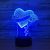 2018 hot style love roses 3D light colorful night light LED touch remote control valentine's day gift lamp