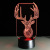 Foreign trade new elk 3D light 7 color touch control LED visual night light gift decoration desk lamp