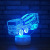 2018 new big truck 3d light 7 color gradient LED visual lamp creative remote bedside light night lamp