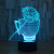 New acrylic led light USB power supply home 7 color desk lamp neutral 3D creative led small night light customization