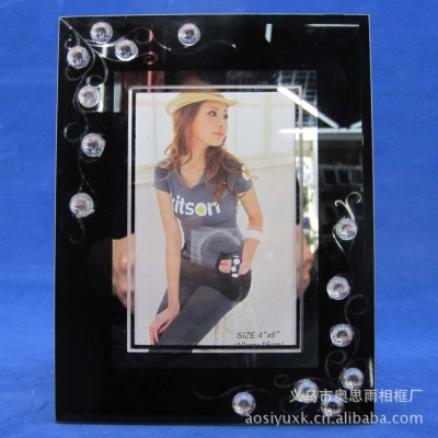 Yiwu wash mirror monochrome: 3/ screen printing/glass plate/creative/foreign trade export/frame 5 \\\".