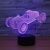 Car racing foreign trade gift 3D lamp USB touch 7 colorful lamp creative lamp LED small night light